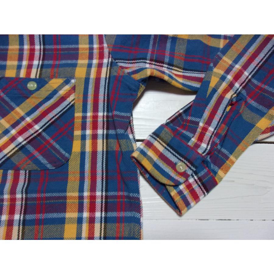 カムコ ヘビーコットン フランネルシャツ ブルー メンズ CAMCO FLANNEL SHIRTS 008 | CAMCO | 02