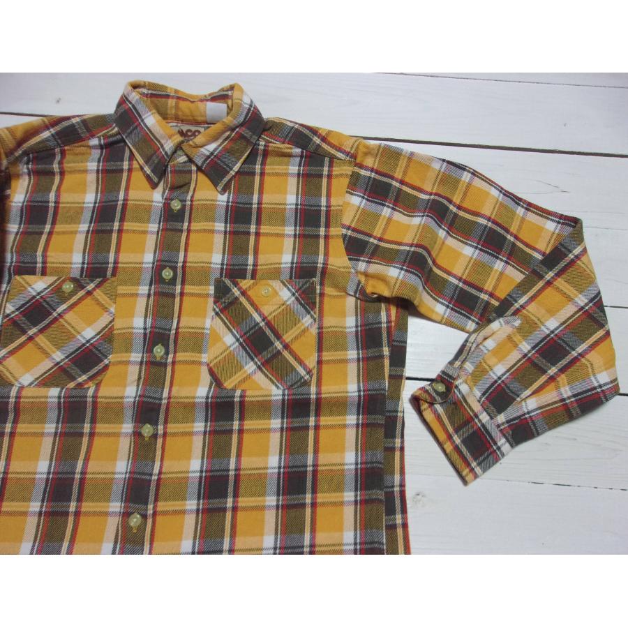 カムコ ヘビーコットン フランネルシャツ イエロー メンズ CAMCO FLANNEL SHIRTS 010 | CAMCO | 01
