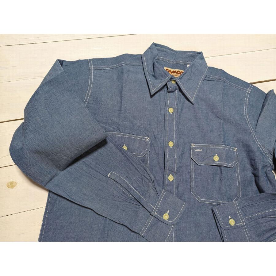 カムコ 長袖 シャンブレーシャツ メンズ CAMCO CHAMBRAY SHIRTS 011 | CAMCO | 18