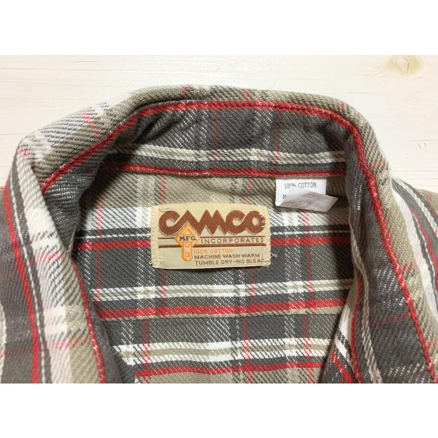カムコ ヘビーコットン フランネルシャツ グレー メンズ CAMCO FLANNEL SHIRTS 012 | CAMCO | 05