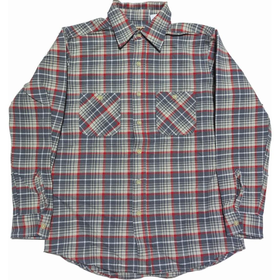 カムコ ヘビーコットン フランネルシャツ グレー メンズ CAMCO FLANNEL SHIRTS 013 | CAMCO
