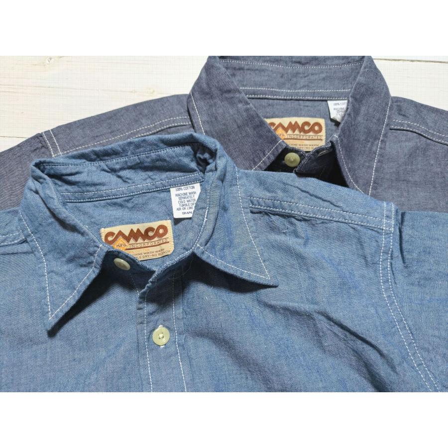カムコ 半袖 シャンブレーシャツ メンズ CAMCO CHAMBRAY SHIRTS 020 | CAMCO | 03