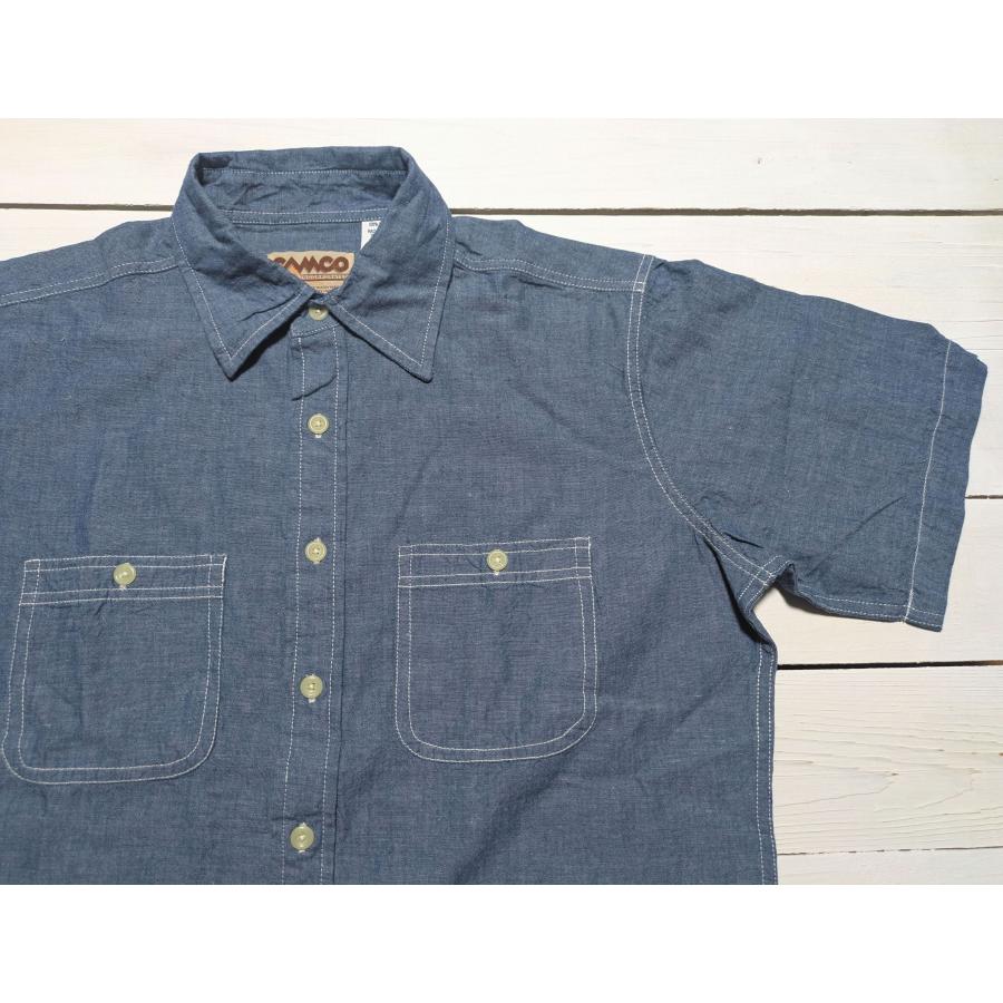 カムコ 半袖 シャンブレーシャツ メンズ CAMCO CHAMBRAY SHIRTS 020 | CAMCO | 04