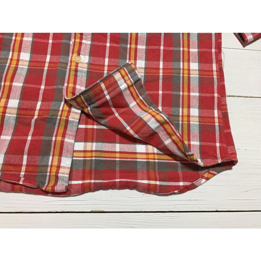 カムコ ヘビーコットン フランネルシャツ レッド メンズ CAMCO FLANNEL SHIRTS 025｜shufflestore｜04