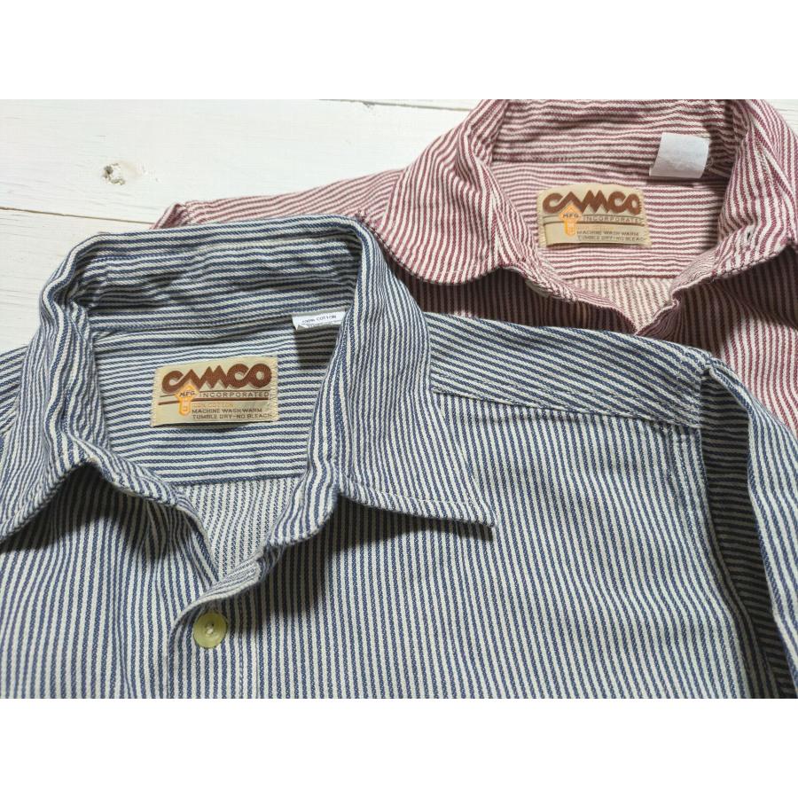 カムコ 長袖 ヒッコリーストライプシャツ メンズ CAMCO HICKORY SHIRTS 026 | CAMCO | 03