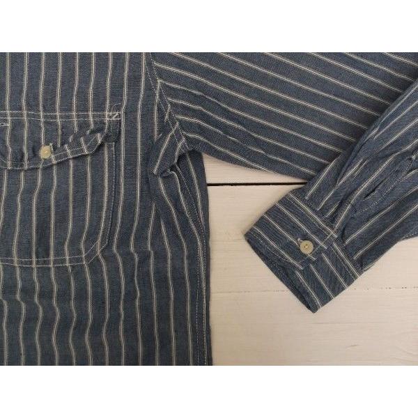 カムコ 長袖 ストライプ シャンブレーシャツ ブルー メンズ CAMCO CHAMBRAY SHIRTS 027 | CAMCO | 02