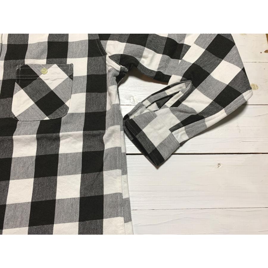 カムコ ヘビーコットン フランネルシャツ ブラック ホワイト メンズ CAMCO FLANNEL SHIRTS 031 | CAMCO | 02
