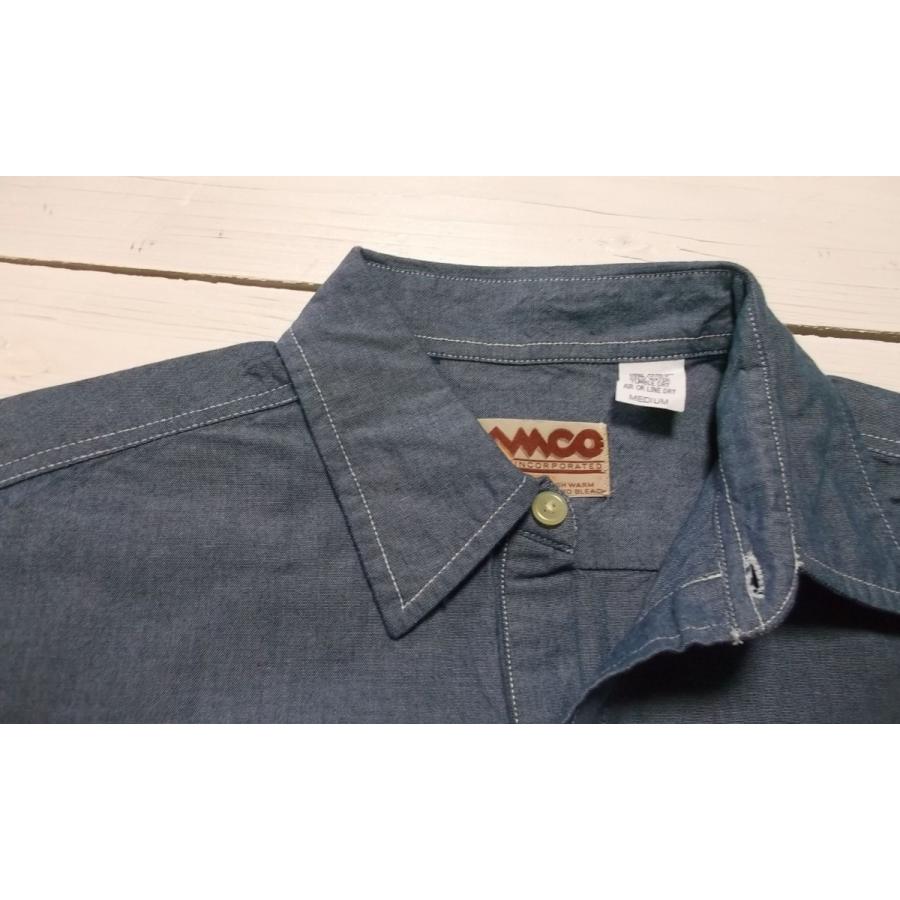 カムコ 半袖 プルオーバー シャンブレーシャツ ブルー メンズ CAMCO CHAMBRAY SHIRTS 032 | CAMCO | 03