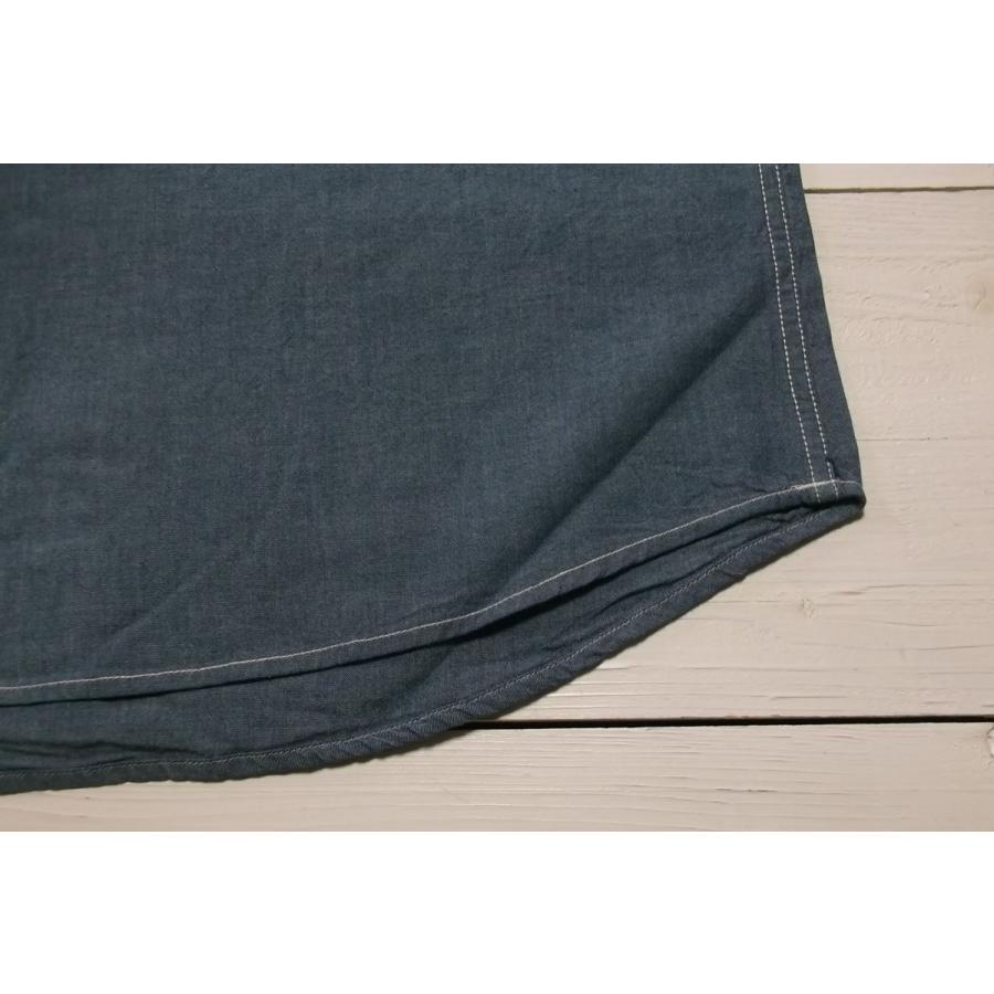 カムコ 半袖 プルオーバー シャンブレーシャツ ブルー メンズ CAMCO CHAMBRAY SHIRTS 032 | CAMCO | 05