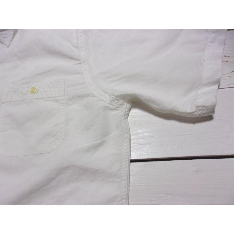 カムコ 半袖 コットン リネン ワークシャツ ホワイト メンズ CAMCO COTTON LINEN WORK SHIRTS 033 | CAMCO | 02