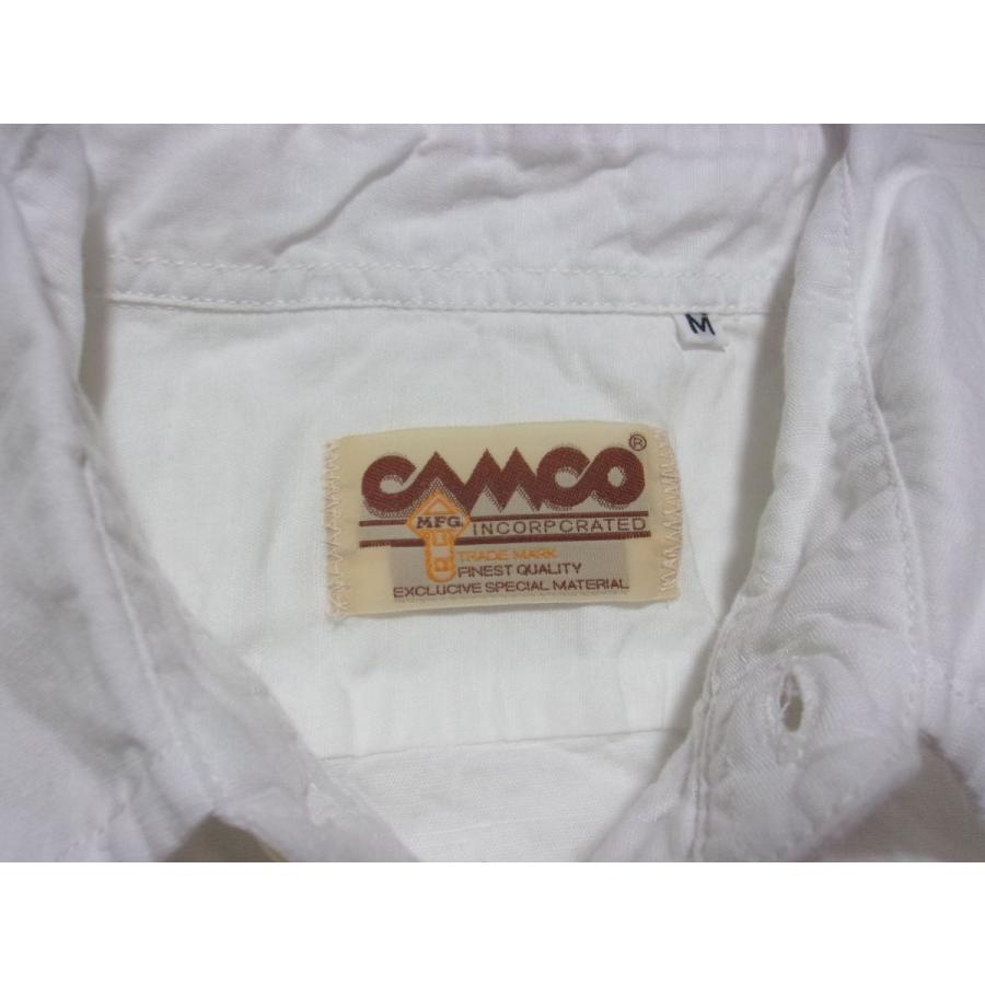 カムコ 半袖 コットン リネン ワークシャツ ホワイト メンズ CAMCO COTTON LINEN WORK SHIRTS 033 | CAMCO | 05