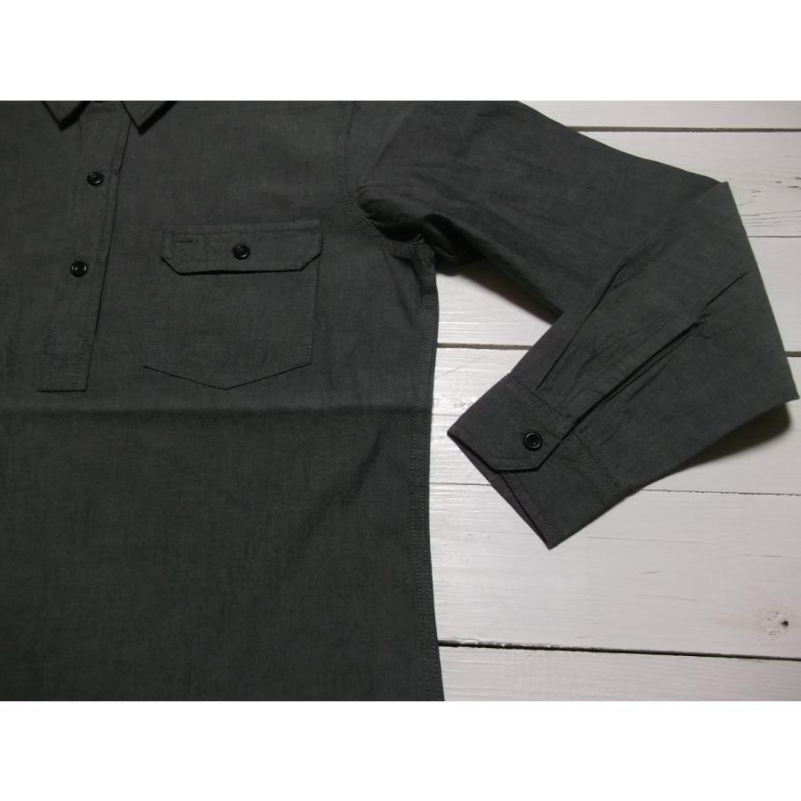 カムコ 長袖 プルオーバー シャンブレーシャツ ブラック メンズ CAMCO CHAMBRAY SHIRTS 037 | CAMCO | 02