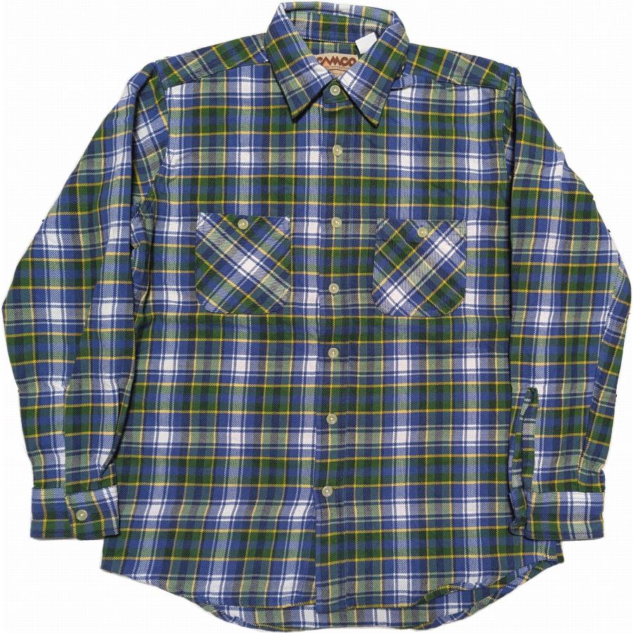 カムコ ヘビーコットン フランネルシャツ グリーン メンズ CAMCO FLANNEL SHIRTS 041 | CAMCO