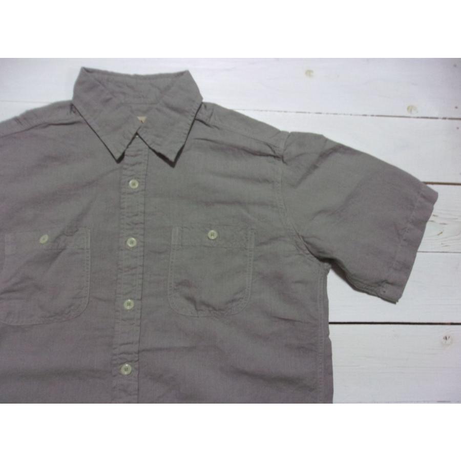 カムコ 半袖 コットン リネン ワークシャツ グレー メンズ CAMCO COTTON LINEN WORK SHIRTS 044 | CAMCO | 01