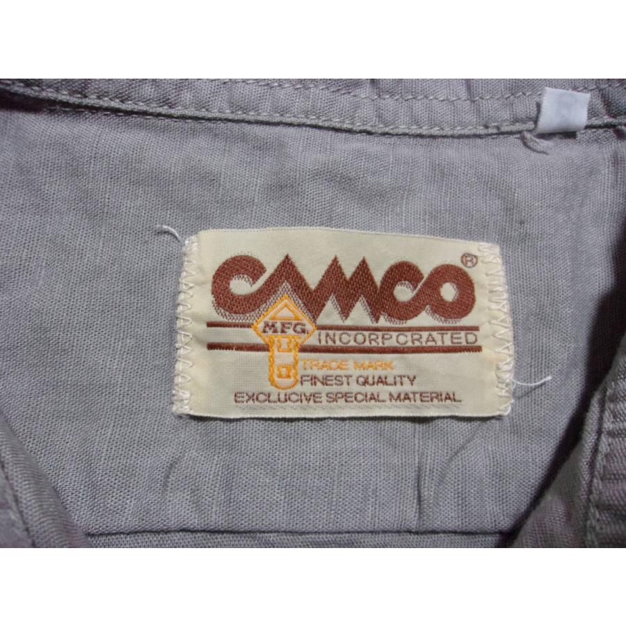 カムコ 半袖 コットン リネン ワークシャツ グレー メンズ CAMCO COTTON LINEN WORK SHIRTS 044 | CAMCO | 05