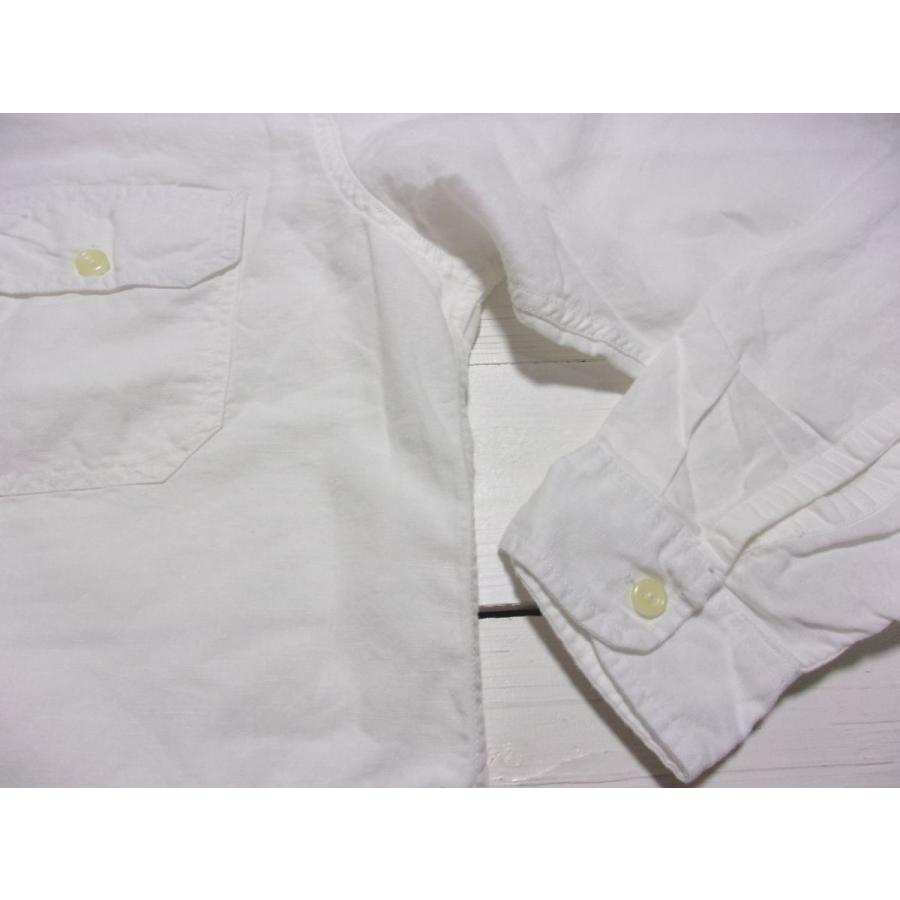 カムコ 長袖 コットン リネン ワークシャツ ホワイト メンズ CAMCO COTTON LINEN WORK SHIRTS 050 | CAMCO | 02