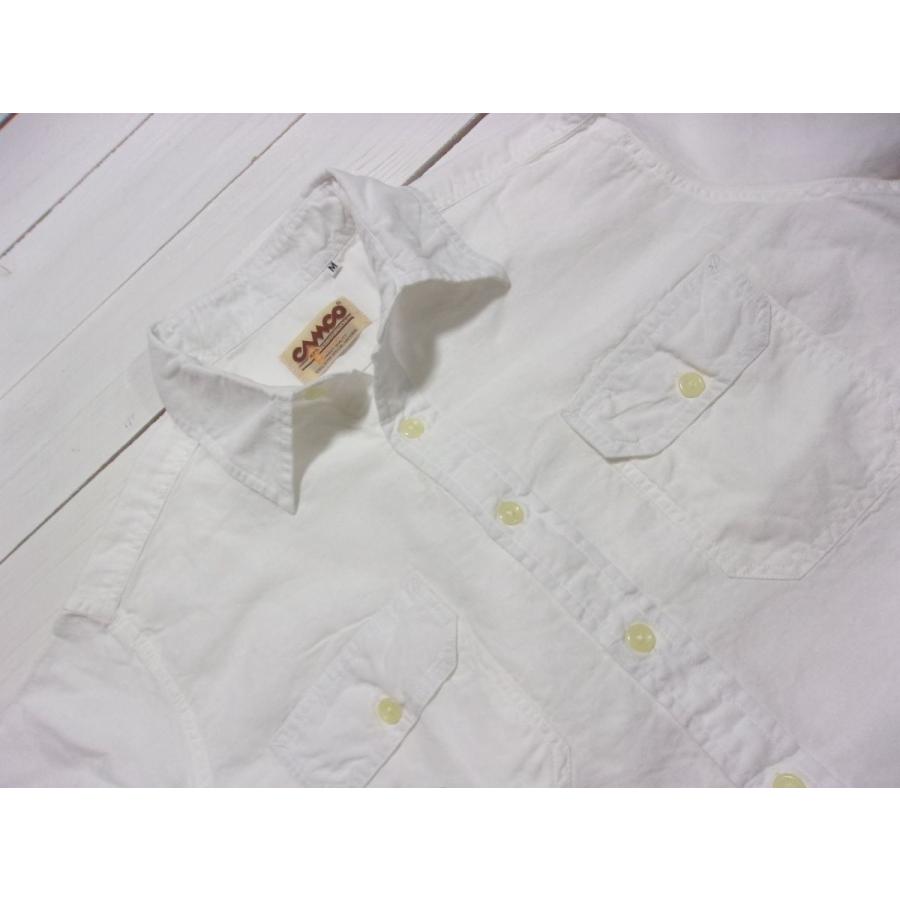 カムコ 長袖 コットン リネン ワークシャツ ホワイト メンズ CAMCO COTTON LINEN WORK SHIRTS 050 | CAMCO | 04