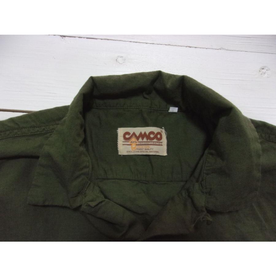 カムコ 半袖 コットン リネン オープンカラーシャツ オリーヴ メンズ CAMCO COTTON LINEN OPEN COLLAR SHIRTS 054 | CAMCO | 04