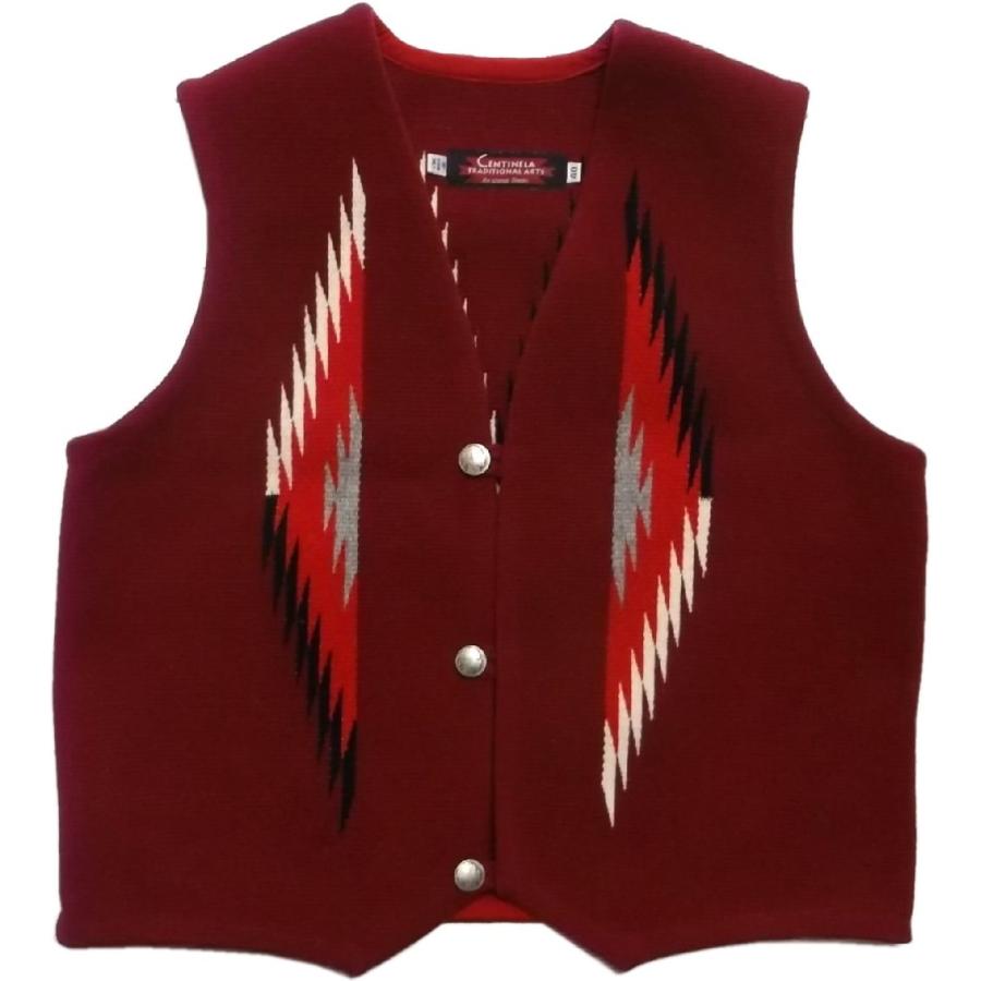 センチネラ チマヨベスト レッド ≪40≫ メンズ CENTINELA CHIMAYO VEST 001｜shufflestore