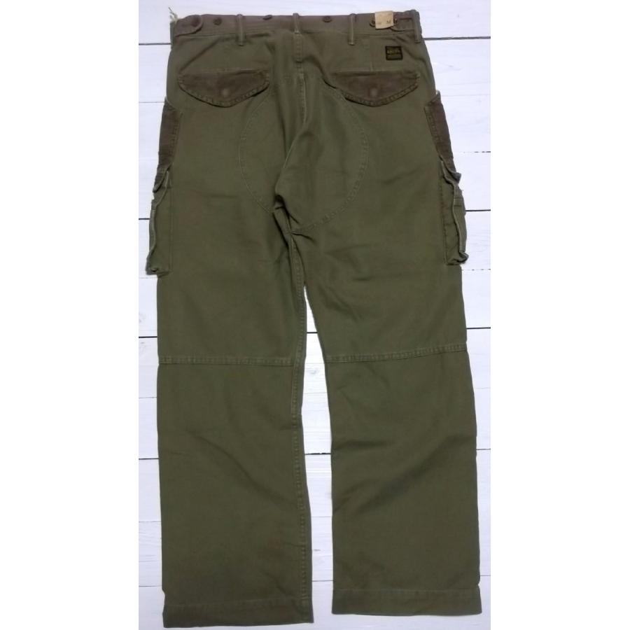 ダブルアールエル RRL 10ポケット 軍パンツ コットンダック地 オリーヴ 