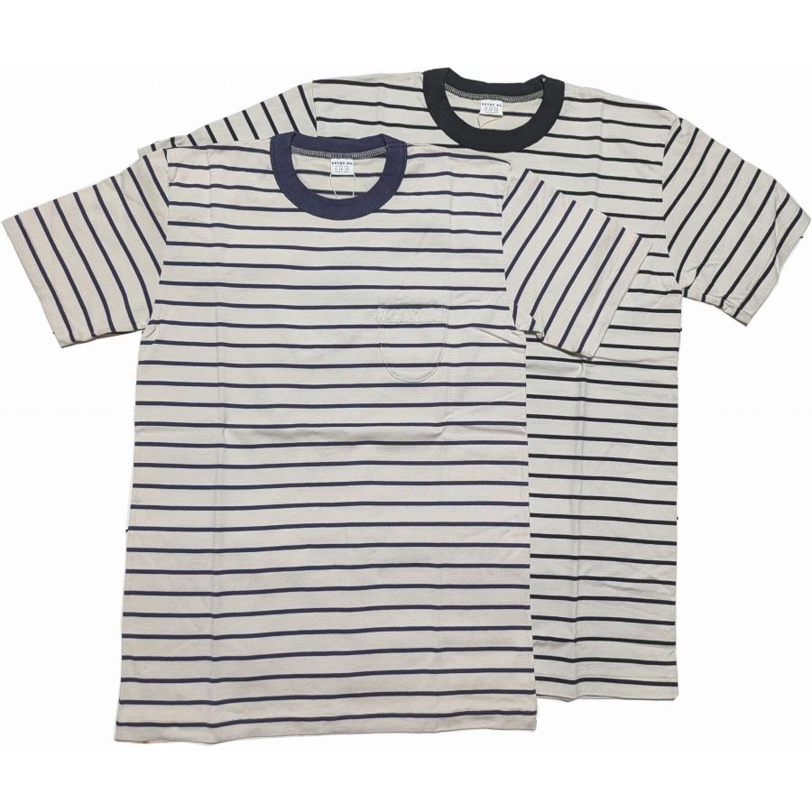 エントリーSG バレンシア 4色 ENTRY SG 半袖 ポケット付き ボーダー Tシャツ メンズ 日本製 VALENCIA T shirts 191 | 