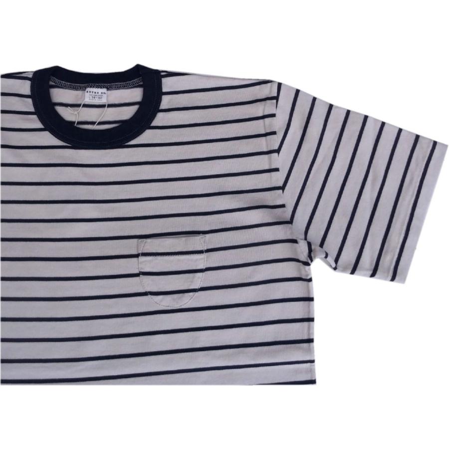 エントリーSG バレンシア 4色 ENTRY SG 半袖 ポケット付き ボーダー Tシャツ メンズ 日本製 VALENCIA T shirts 191 |  | 10