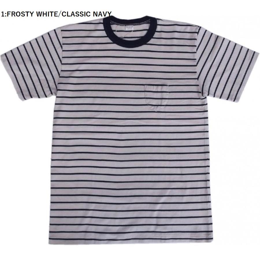 エントリーSG バレンシア 4色 ENTRY SG 半袖 ポケット付き ボーダー Tシャツ メンズ 日本製 VALENCIA T shirts 191 |  | 01