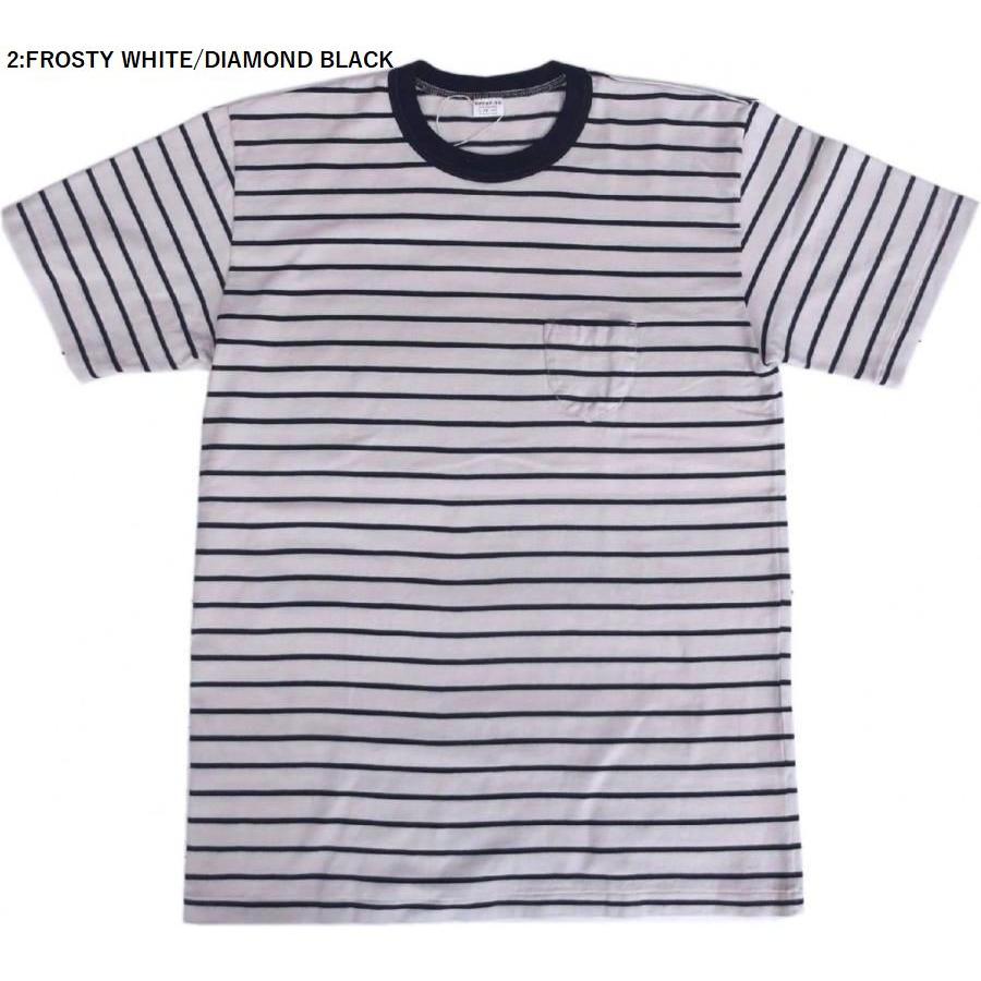 エントリーSG バレンシア 4色 ENTRY SG 半袖 ポケット付き ボーダー Tシャツ メンズ 日本製 VALENCIA T shirts 191 |  | 02