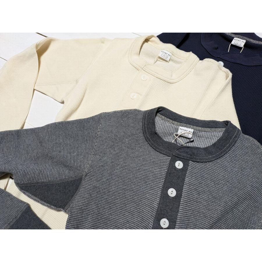 エントリーSG フランジャー 5色 ENTRY SG  長袖 サーマル ヘンリーネック Tシャツ メンズ 日本製 FLANGER T shirts 269 |  | 06