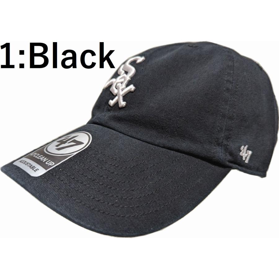 フォーティーセブンブランド クリーンナップ ベースボールキャップ 帽子 シカゴ ホワイトソックス 47BRAND CLEAN UP White sox baseball cap 002 | 47 | 01