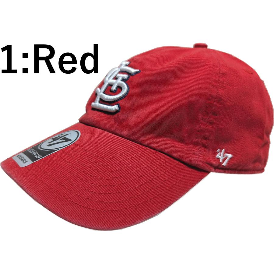 フォーティーセブンブランド クリーンナップ ベースボールキャップ 帽子 セントルイス カーディナルス 47BRAND CLEAN UP Cardinals baseball cap 026 | 47 | 01