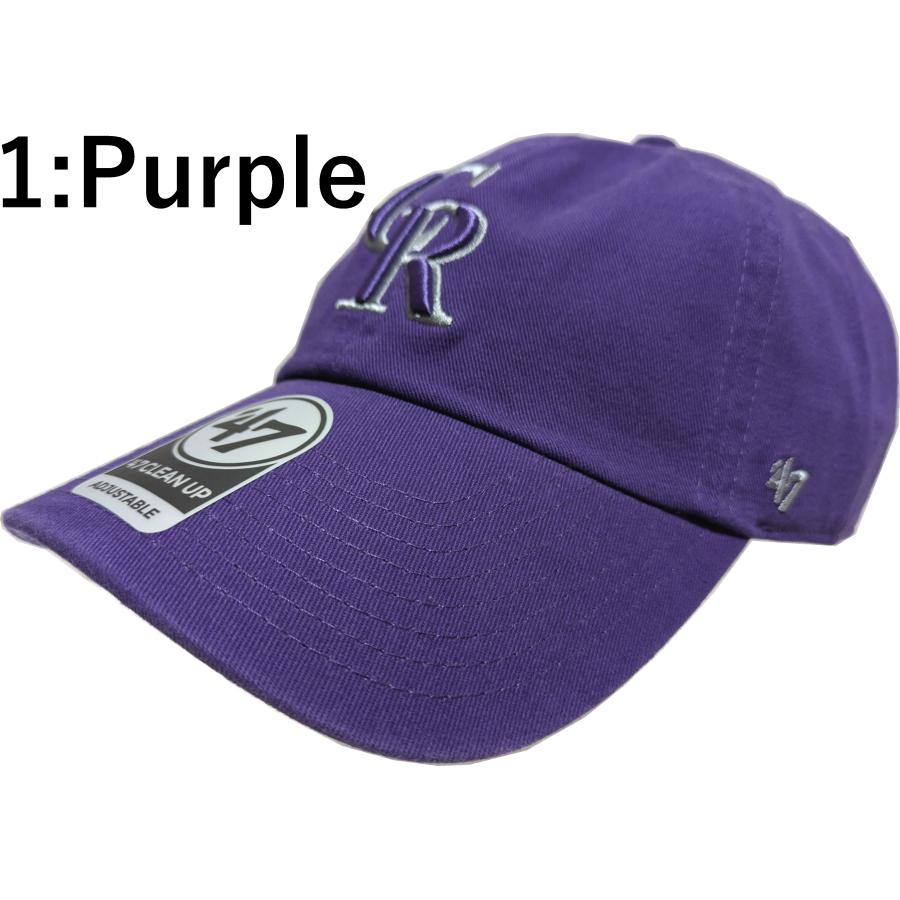フォーティーセブンブランド クリーンナップ ベースボールキャップ 帽子 コロラド ロッキーズ 47BRAND CLEAN UP Rockies baseball cap 055 | 47 | 01