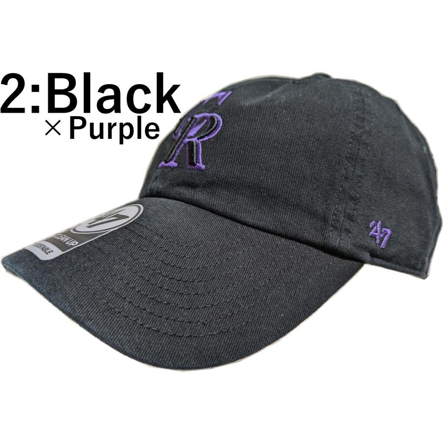 フォーティーセブンブランド クリーンナップ ベースボールキャップ 帽子 コロラド ロッキーズ 47BRAND CLEAN UP Rockies baseball cap 055 | 47 | 02