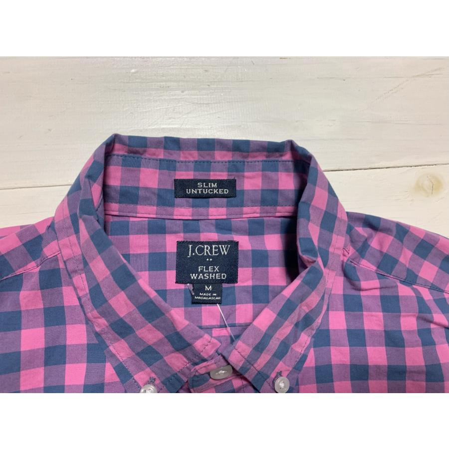 クルー ピンク系チェック 長袖シャツ J.CREW（ジェイクルー） 長袖 ボタンダウンシャツ チェック ピンク
