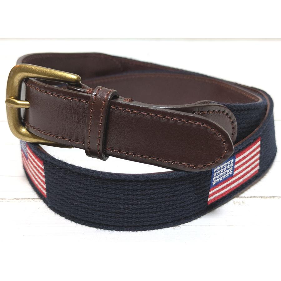 ジェイクルー 本革製 レザー 布ベルト ネイビー メンズ J.CREW belt 024 | J.CREW | 01