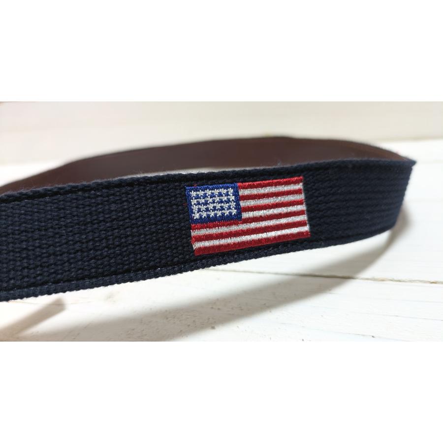 ジェイクルー 本革製 レザー 布ベルト ネイビー メンズ J.CREW belt 024 | J.CREW | 05