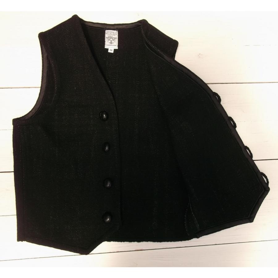 オルテガ チマヨベスト 別注 黒 無地 ブラック メンズ ORTEGA'S  CHIMAYO VEST BLACK 006｜shufflestore｜06