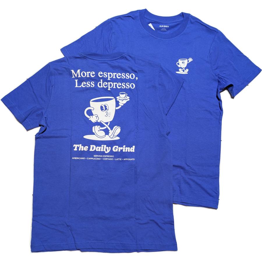 オールドネイビー 半袖 バックプリント Tシャツ ブルー メンズ アメカジ OLD NAVY 002 | OLD NAVY