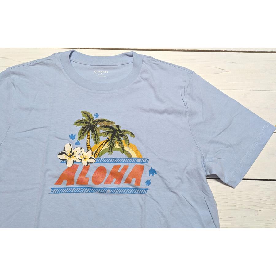 オールドネイビー 半袖 プリント Tシャツ サックスブルー メンズ アメカジ OLD NAVY 008 | OLD NAVY | 01