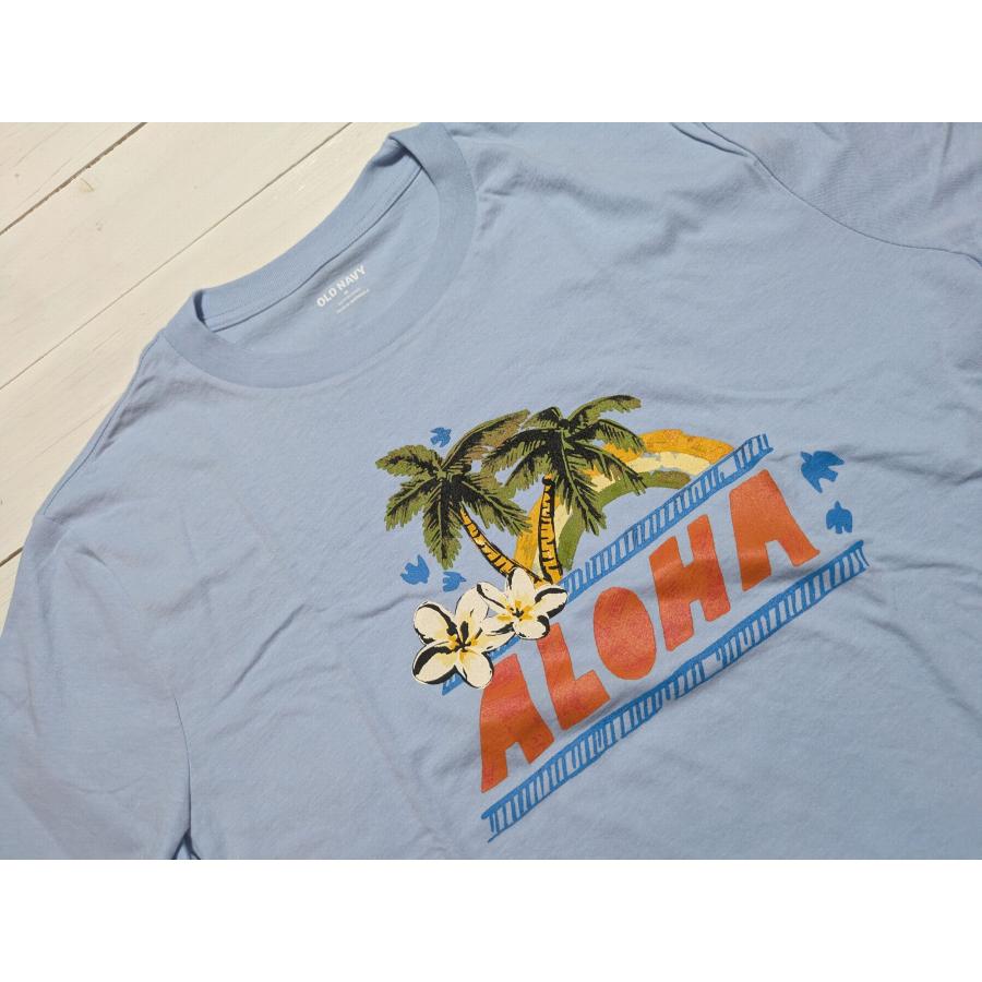 オールドネイビー 半袖 プリント Tシャツ サックスブルー メンズ アメカジ OLD NAVY 008 | OLD NAVY | 03