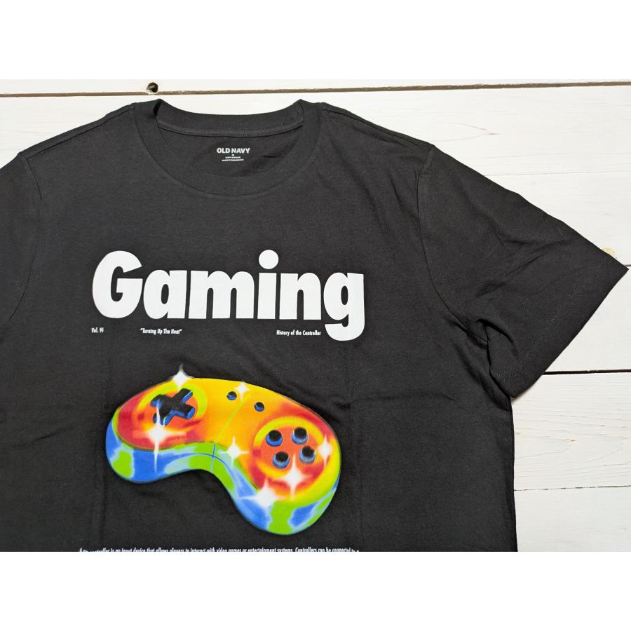 オールドネイビー 半袖 プリント Tシャツ ブラック メンズ アメカジ OLD NAVY 017 | OLD NAVY | 01