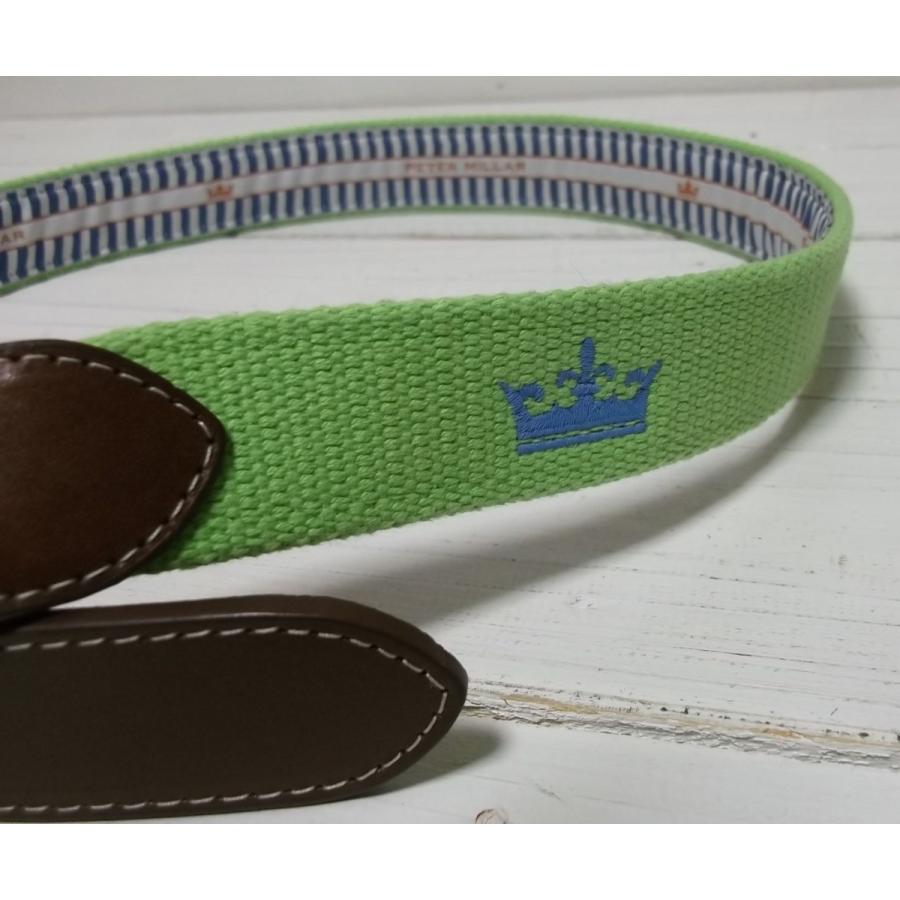 ピーターミラー 本革レザー製 布ベルト アメリカ製 グリーン メンズ PETER MILLAR 014 |  | 04
