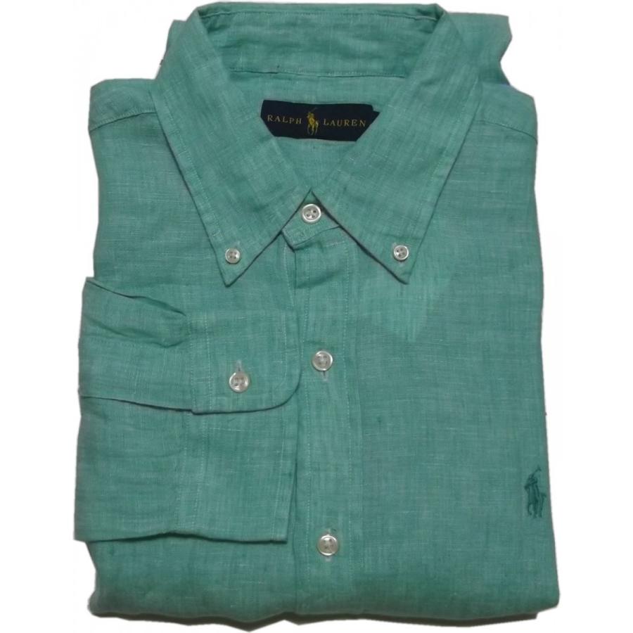 ポロ ラルフローレン 長袖 ワンポイント ボタンダウンシャツ リネン 麻 グリーン メンズ Polo Ralph Lauren 1024 Pr2 1024 Shuffle Store 通販 Yahoo ショッピング