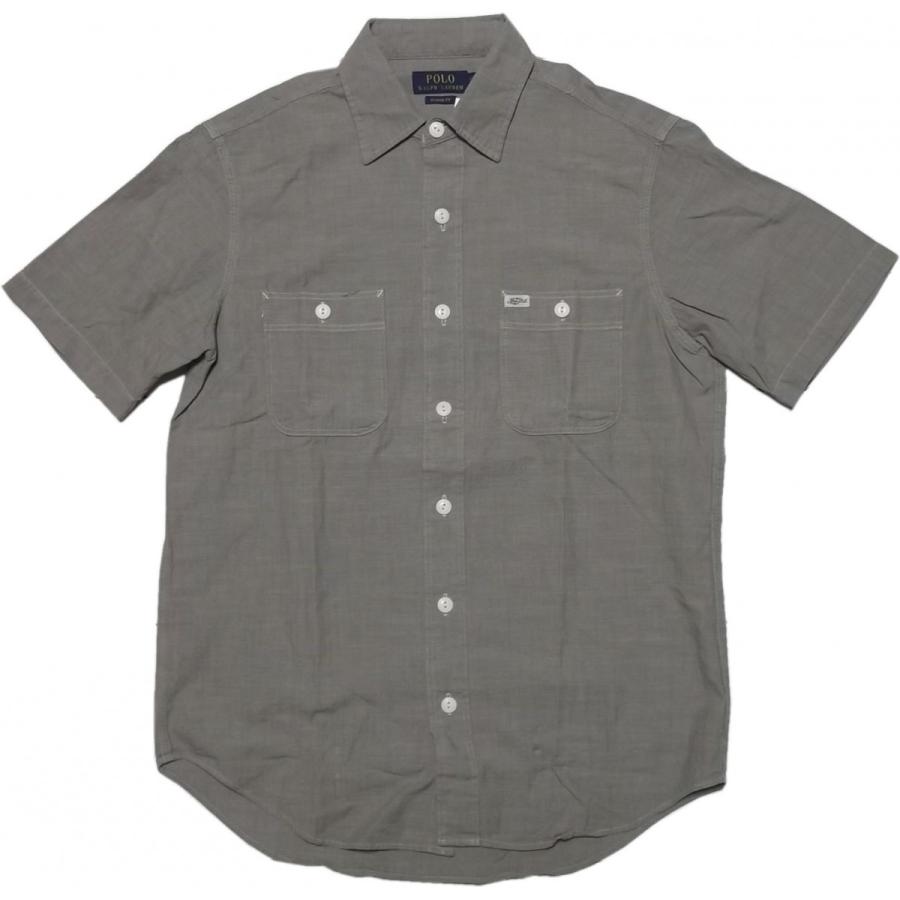 ポロ ラルフローレン 半袖 シャンブレーシャツ グレー メンズ Polo Ralph Lauren 1264 Pr2 1264 Shuffle Store 通販 Yahoo ショッピング