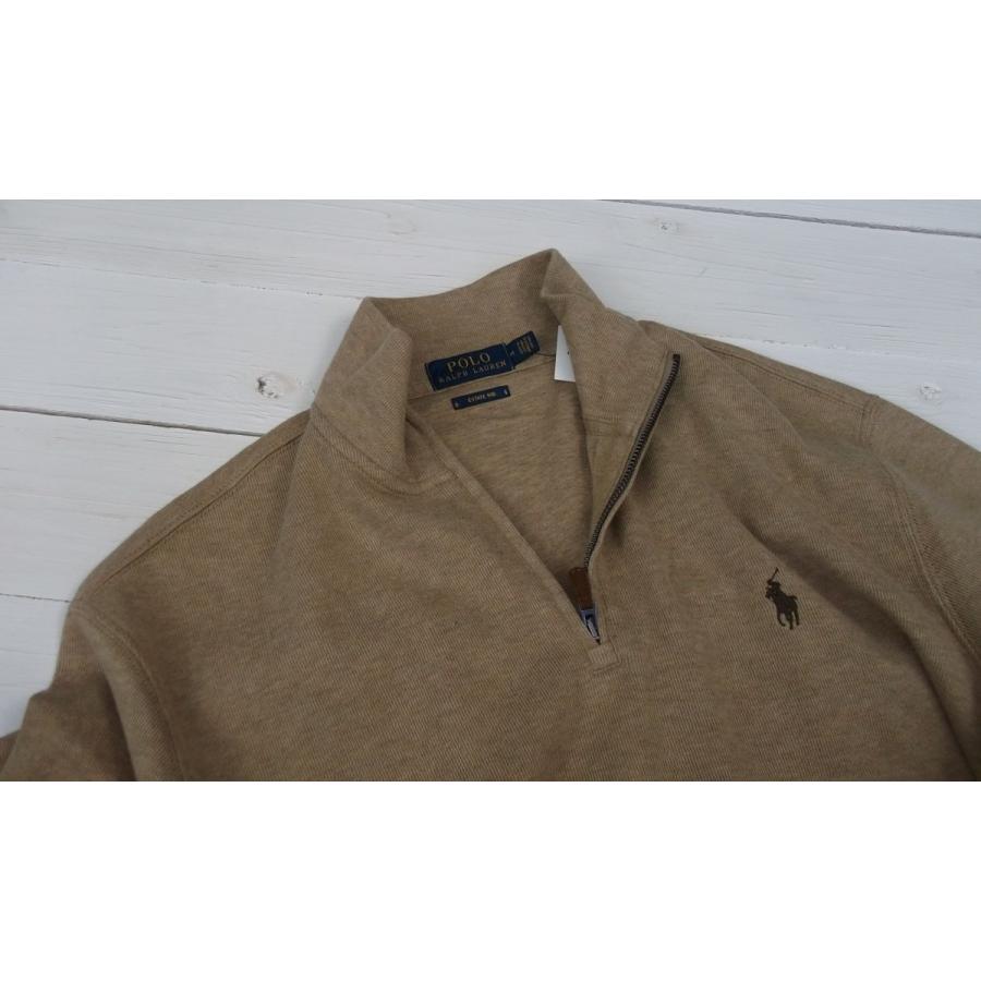 ポロ ラルフローレン ワンポイント ハーフジッパー カットソー ベージュ メンズ Polo Ralph Lauren 1323｜shufflestore｜04