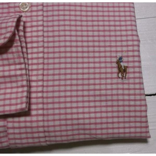 ポロ ラルフローレン 長袖 ワンポイント ボタンダウンシャツ チェック ピンク メンズ Polo Ralph Lauren 471｜shufflestore｜04