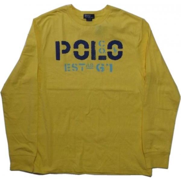 ポロ ラルフローレン ボーイズサイズ 長袖 プリント Tシャツ イエロー Polo Ralph Lauren boys 518｜shufflestore