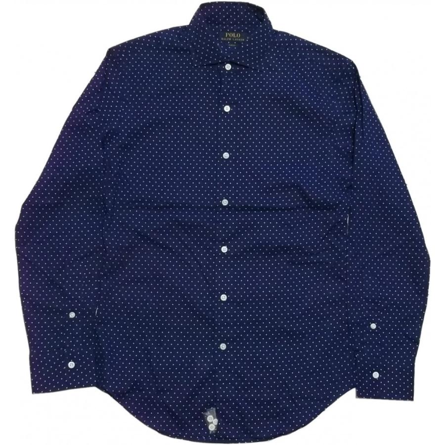 ポロ ラルフローレン 長袖 ワイドカラーシャツ ドット ネイビー メンズ Polo Ralph Lauren 609 Pr2 609 Shuffle Store 通販 Yahoo ショッピング