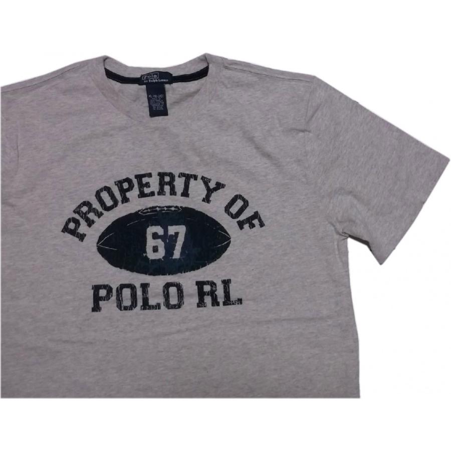 ポロ ラルフローレン ボーイズサイズ 半袖 プリント Tシャツ グレイ Polo Ralph Lauren boys 966｜shufflestore｜02