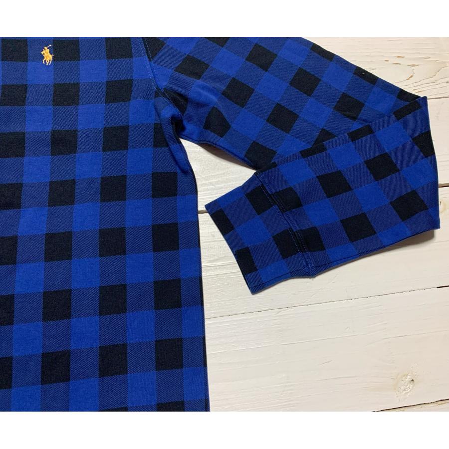 ポロ ラルフローレン ボーイズサイズ 長袖 ハーフジッパー Tシャツ ブルー Polo Ralph Lauren boys 982｜shufflestore｜03